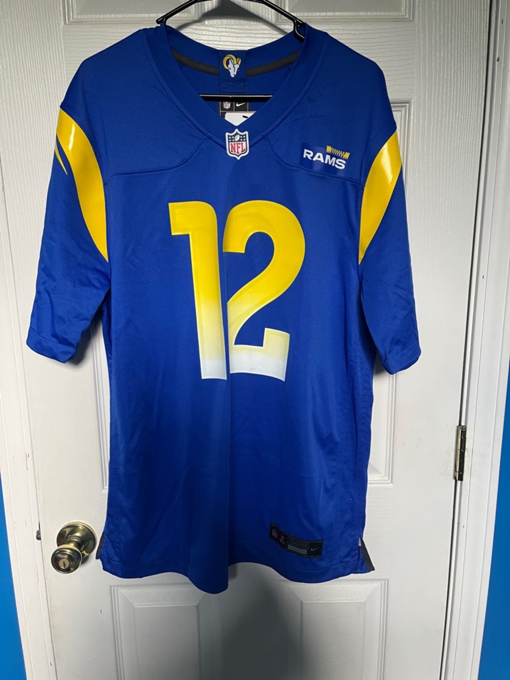 Nike Blue & Yellow Los Angeles Rams #12 Jersey